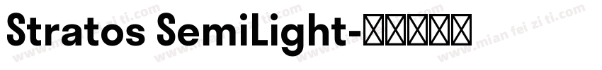 Stratos SemiLight字体转换